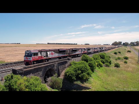 SCT 6PM9 Mixed Freight Train With Boxcars & Containers (20/12/2022) - PoathTV Australian Railways