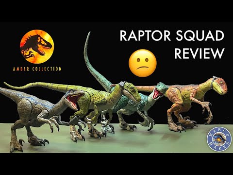 My honest review of the Amber Collection Raptor Squad - Jurassic World Mattel Figures