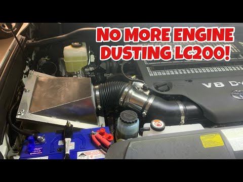 CUSTOM AIRBOX INSTALLATION | NO MORE ENGINE DUSTING | MOONLIGHT FAB | 2021 LC 200 SERIES BUILD EP 4