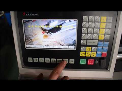 CNC plasma cutting machine detail handling video for duct use
