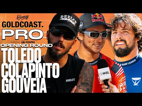 Filipe Toledo, Griffin Colapinto, Ian Gouveia | Bonsoy Gold Coast Pro pres by GWM 2025 - Opening Rnd