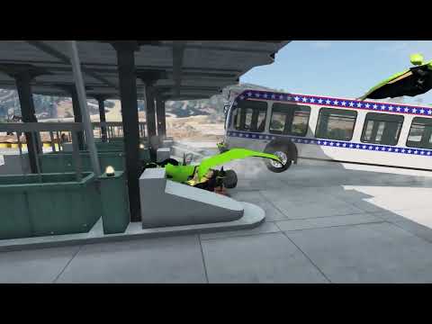 Cars vs Bollards   BeamNG Drive#shorts