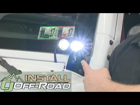 KC HiLiTES LED Light KC FLEX Dual 20W Spot Beam Pair Installation