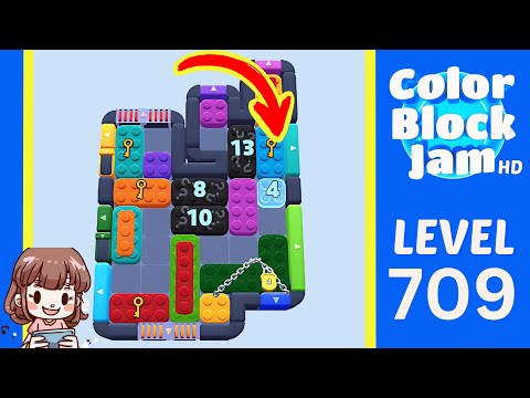 Color Block Jam Level 709 Solution Walkthrough