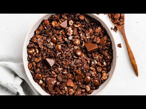 Dark Chocolate Granola (recipe linked below)
