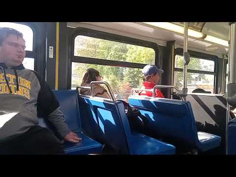 Riding MBTA Route 134 from Medford Square-Wellington Station on 2006 D40LF 0656.