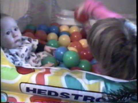 December 25 1998 sabrina and tiber in the ball pit