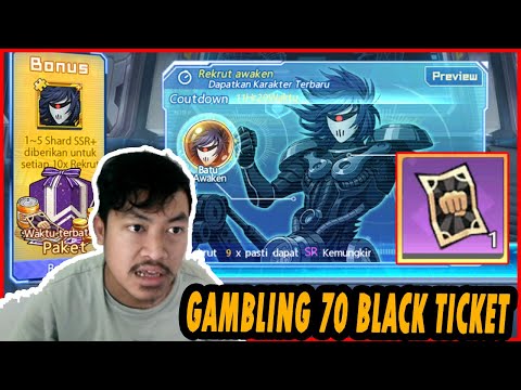 🔥🔥GACHA ATAU GAMBLING 70 BLACK TICKET UNTUK DAPATKAN DRIVE KNIGHT SSR+ - ONE PUNCH MAN The Strongest