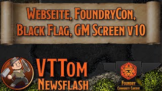 Webseite, FoundryCon, Black Flag, GM Screen v10