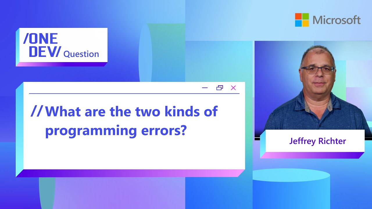 What are the two kinds of programming errors?