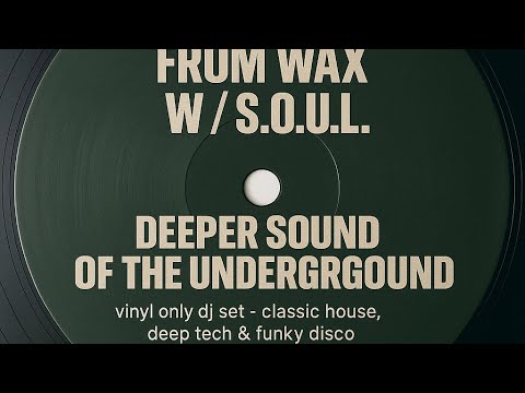 Vinyl Only DJ Set – Classic House,Techno & Funky Disco (1993–2001) | Deeper Sound of the Underground
