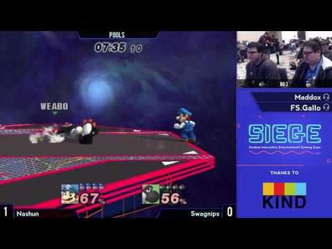 Siege - Pools ft. Nahsun (Mario) VS Swagnips (Yoshi)