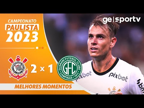 Gols e lances de Corinthians x Guarani