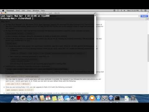 comment installer ruby sur mac