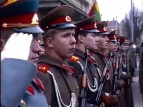 USSR October Revolution Parade & Riots Vilnius 1989