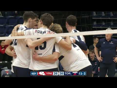 HIGHLIGHTS: Toronto 3 | York 1 (Men's Volleyball)
