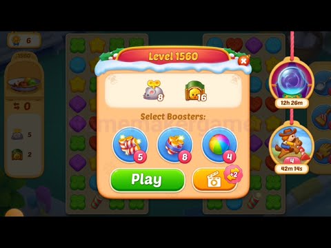 Matchington Mansion Level 1560, Level 1561 & Level 1562(Hard Level) - iOS/Android