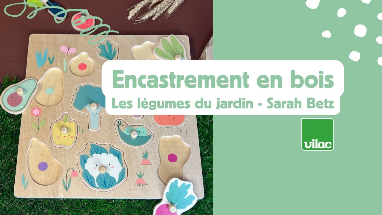 Vilac Puzzle s úchytem Zelenina od Sarah Betz