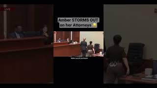 Amber Heard WALKS OUT on her Attorneys, Defying the Judge | Johnny Depp Trial #shorts
