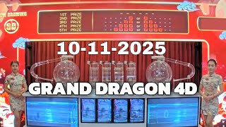 GD Lotto Live 2025-11-10 grand dragon lottery result today / grand dragon lotto 