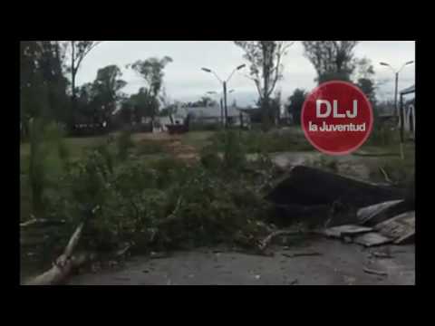 Video San Carlos Tornado notas con Bomberos y CECOED