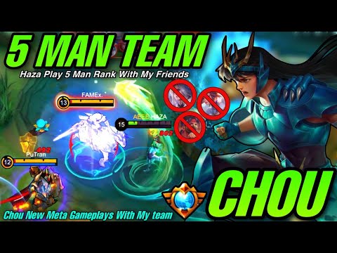 CHOU 5 MAN IN RANKED GAME! (World's Best Fighter in One Team!?)