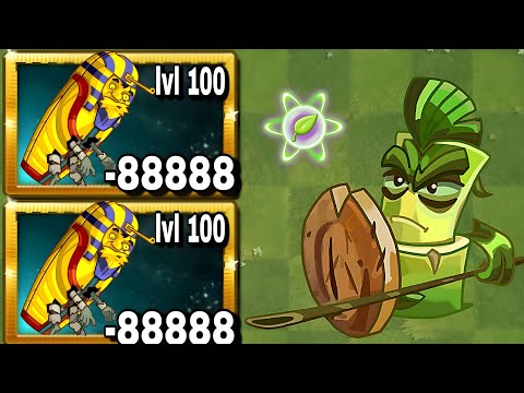 Pvz2 Tournament - Max level Bamboo Spartan vs team Zombies
