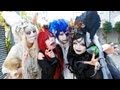 Japanese Shironuri White Face Monster Party In Harajuku