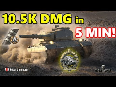 World of Tanks - Super Conqueror - 10.5K DAMAGE 9 KILLS in 5 MIN! 3 MARKS!