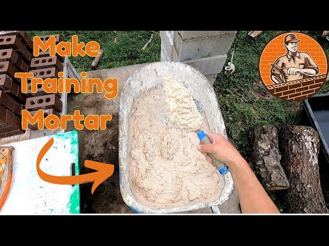 How to Mix Training / Practice Mortar for Brick & Block Laying [Viewer Requested]