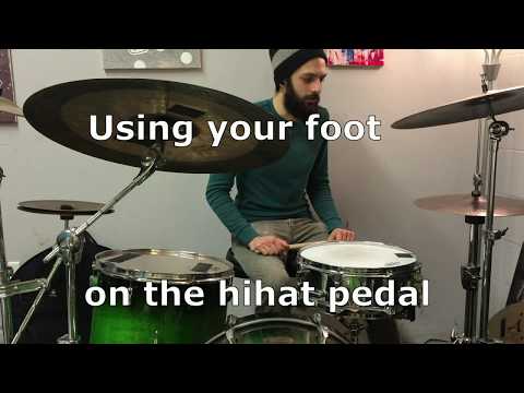 Drum Lesson: Using your hihat foot [Part 1 of 2]