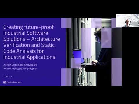 Creating future-proof Industrial Solutions–Architecture Verification & Static Code Analysis