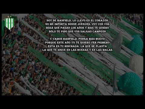 "Soy de Banfield lo llevo en el corazón" Barra: La Banda del Sur &bull; Club: Banfield