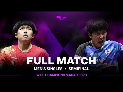 FULL MATCH | WANG Chuqin vs Tomokazu HARIMOTO | MS SF | #WTTMacao 2023