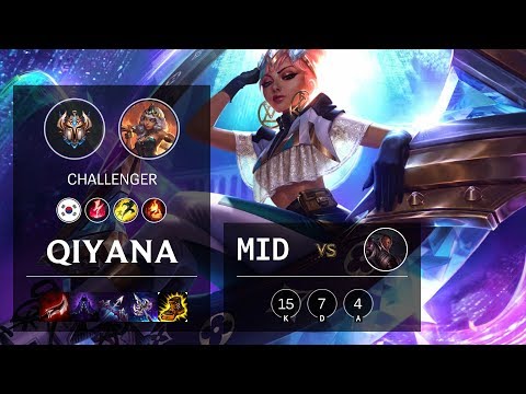 Qiyana Mid vs Lucian - KR Challenger Patch 10.6