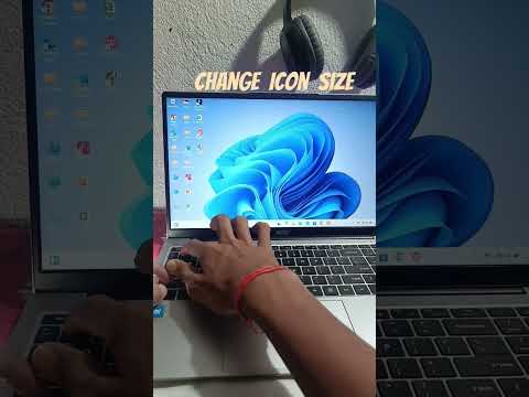 How to Change icon size on #laptop #  computer # tricks