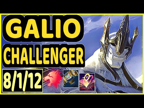 EIKA (GALIO) - 8/1/12 KDA CHALLENGER GAMEPLAY - EUW