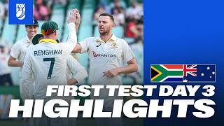 South Africa vs Australia: 1st Test Day 3 Highlights | Fox Cricket