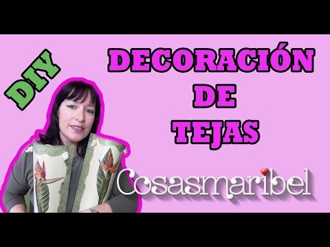 Cómo decorar tejas con papel y que queden preciosas