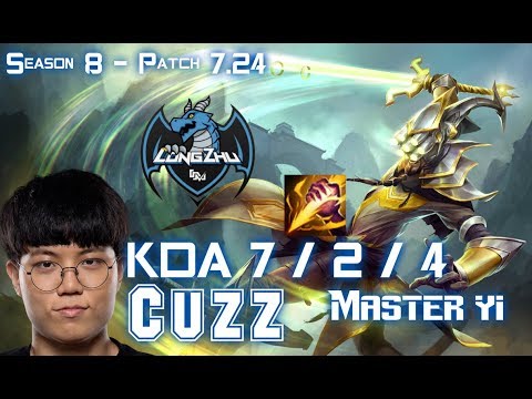 LZ Cuzz MASTER YI vs SHYVANA Jungle - Patch 7.24 KR Ranked
