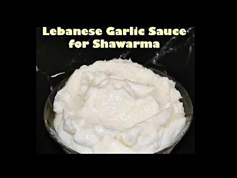 How to make Toum Lebanese Garlic Sauce with only 4 ingredients