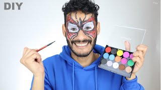 מדריך איפור לפורים ספיידרמן -  Spiderman face painting for Purim