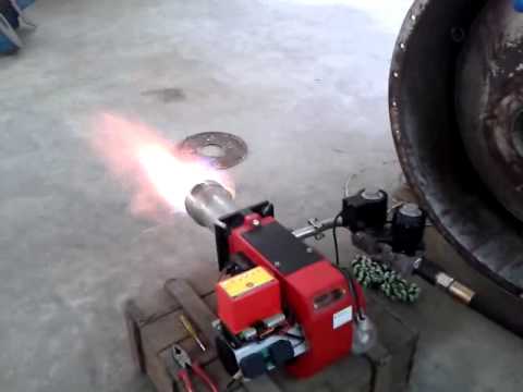 Gas burner for boiler
