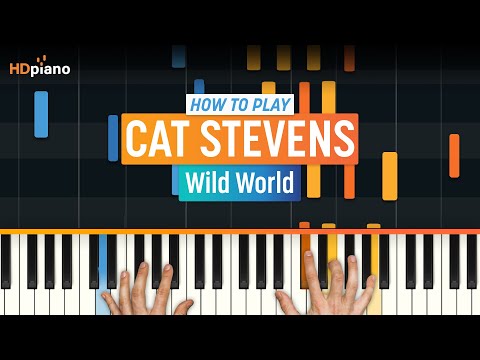 Wild World - Cat Stevens piano tutorial