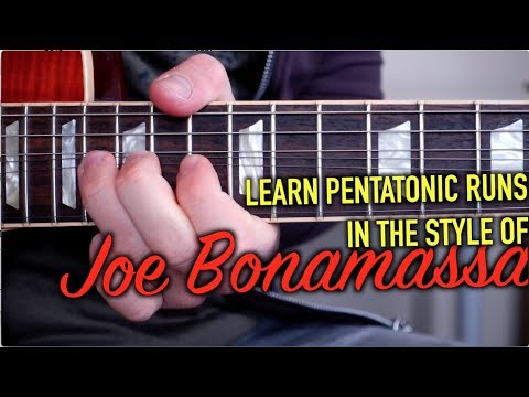 Joe Bonamassa's Pentatonic Sequences