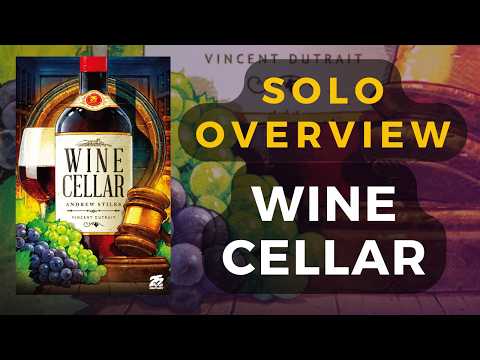 Wine Cellar Board Game Solo Gameplay Overview | DaniCha
