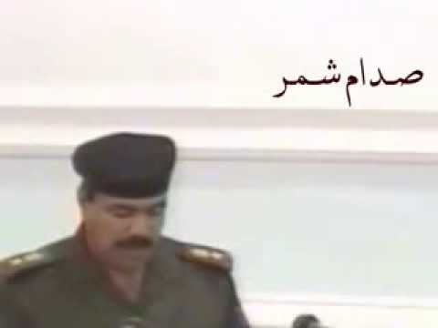 الشهيد صدام حسين يحيي زوبع شمر ويهتف للشيخ ضاري الزوبعي   YouTube