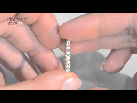 HG34 - 1ct Diamond Chloe Full Eternity Ring In 18K Gold