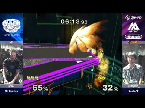 KirbyKaze vs SFAT - GOML 2017 - Melee Losers Quarters