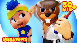 Trrr-Ra-Ta-Ta with Hippo, Loko & Monkey & Baby DB | Mega Compilation | D Billions Kids Songs